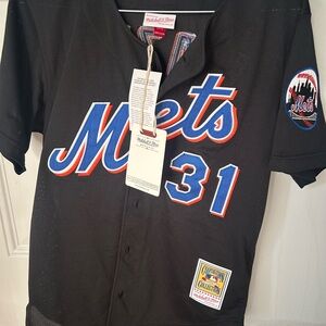 Mitchell & Ness Black Mets Jersey